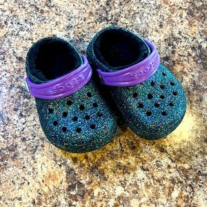 Glitter crocs
